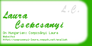 laura csepcsanyi business card